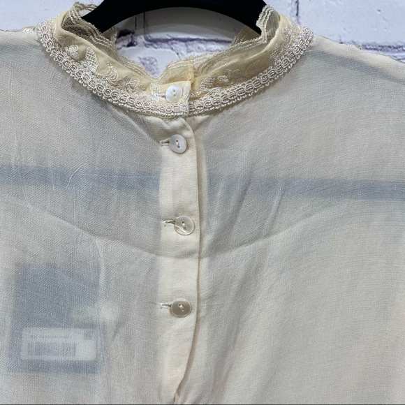 Nanette Lepore Women’s Lace Inset Embroidered Top Small - Picture 5 of 11